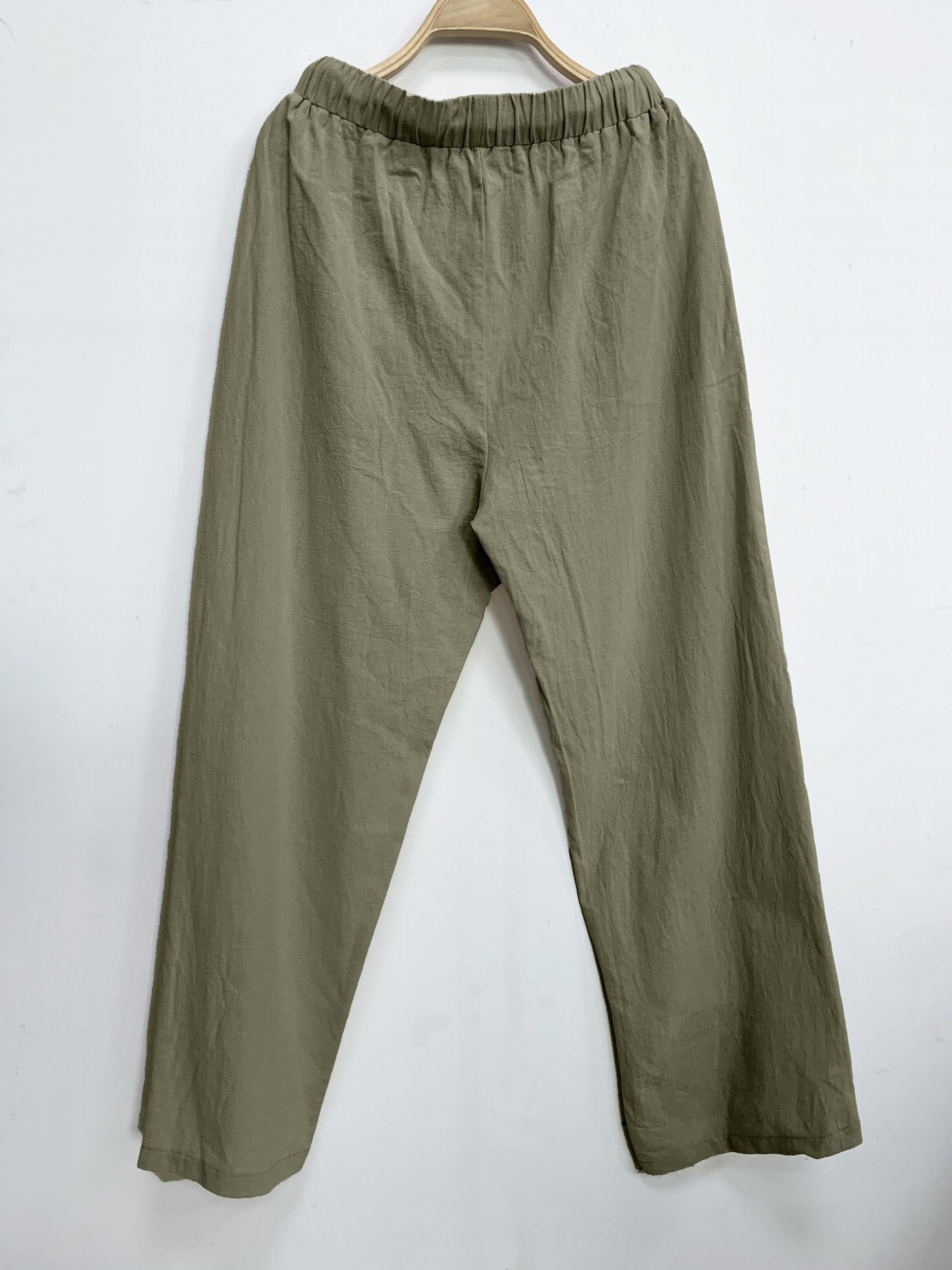 Minimalist Drawstring Wide Leg Pants Women