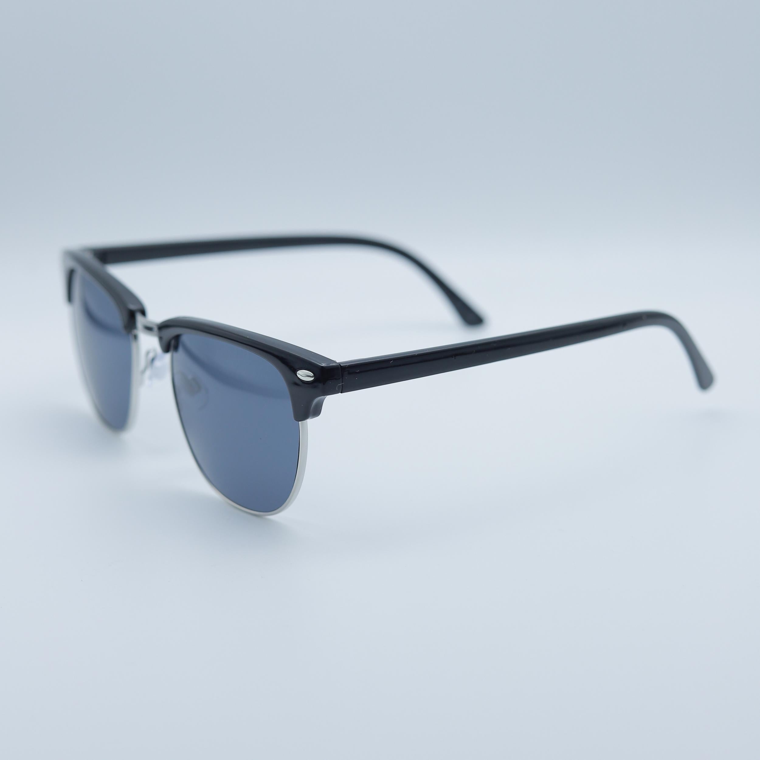 Rivet Square Sunglasses Mirrored UV400 Sun Shades + Case