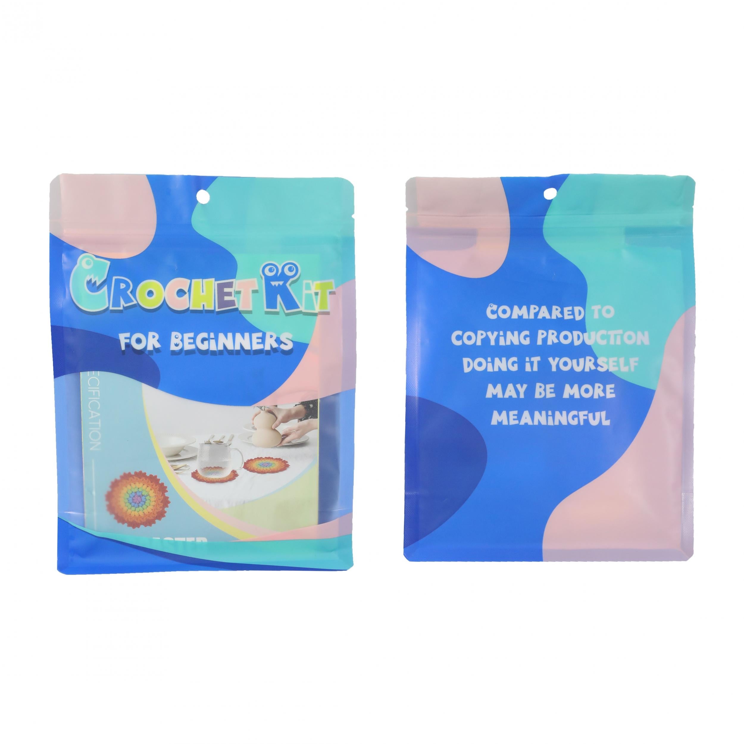 Beginner Crochet Yarn Package with Manual