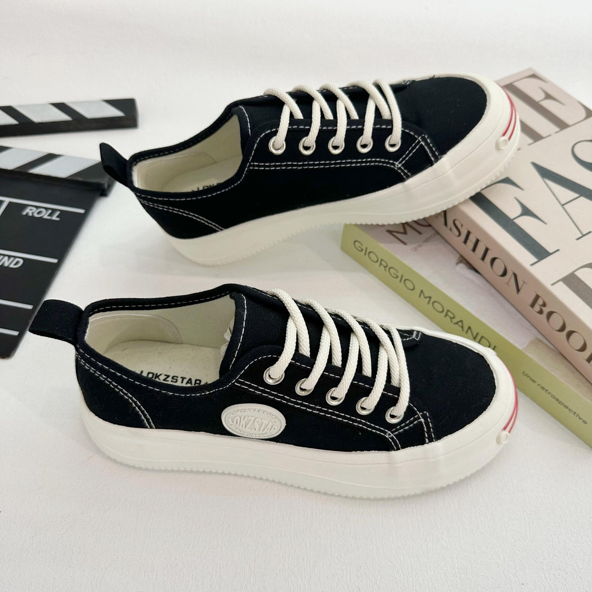 Women's Canvas Platform Slip On Shoes