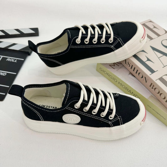 Women's Canvas Platform Slip On Shoes