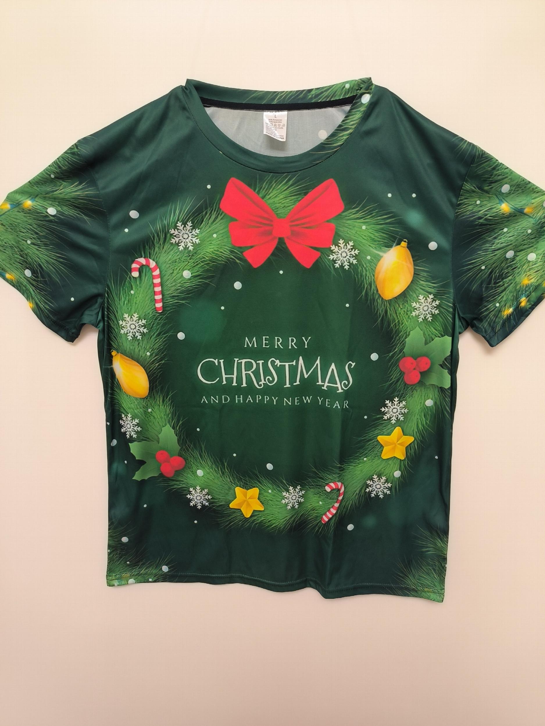 Christmas Style Pattern Men's T Shirt - Short Sleeve Top