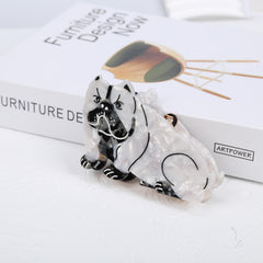 French Bulldog Hair Claw Nonslip Ponytail Holder