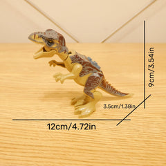 12pcs Dinosaur Building Blocks Egg Toys Assembling Models Birthday Prizes