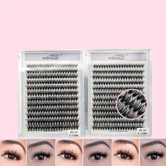 DIY Clusters Lashes Individual Extension Kit 30D 40D D Curling 9 16mm Mix Length