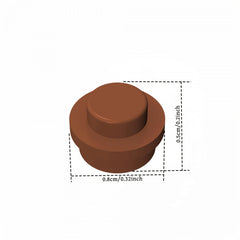 500 Pixel Building Block 1x1 Foundation Brick