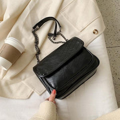 High Brown Small Bag Women's Messenger Chain Bag PU Ladies Shoulder Bag