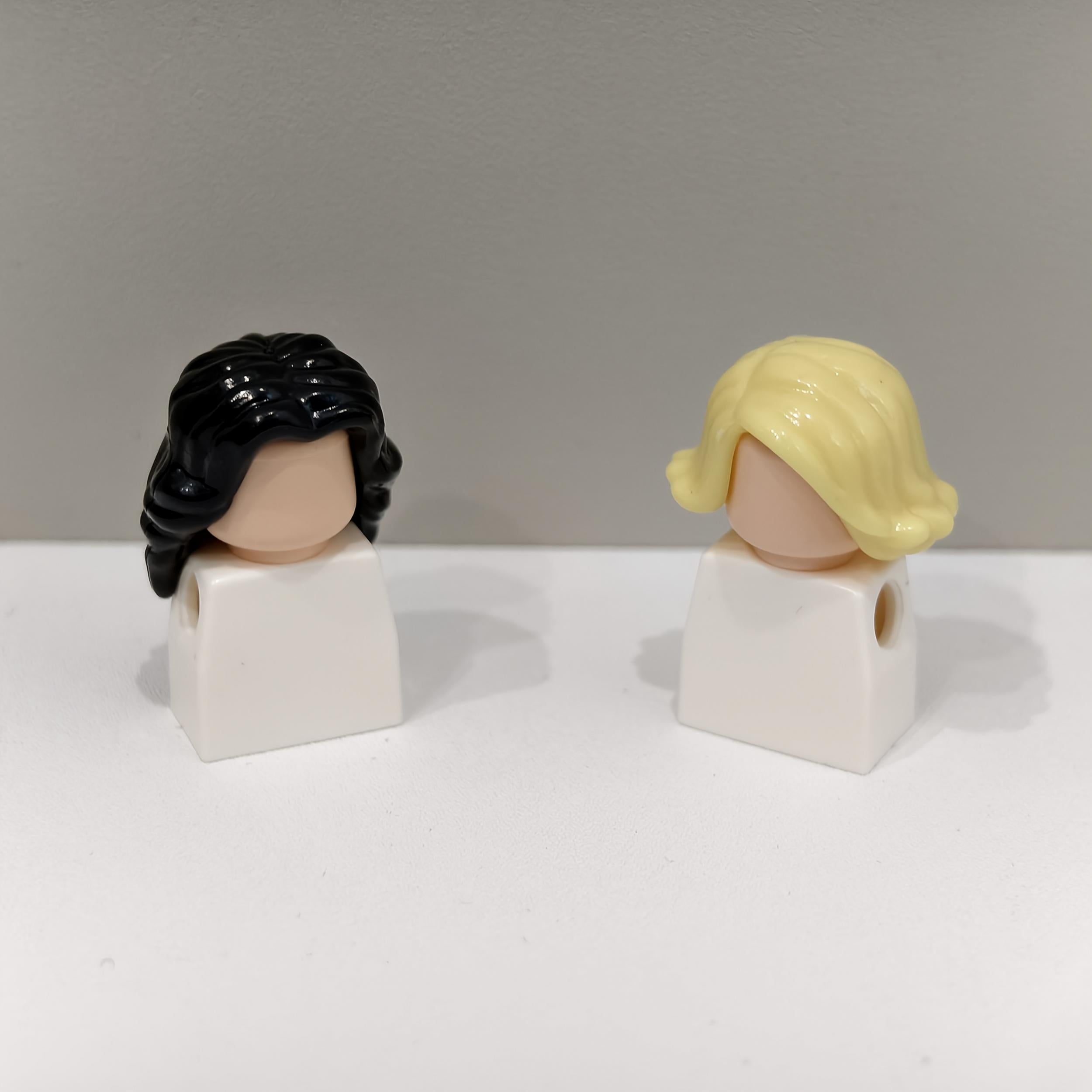 8pcs Assorted Character Hair Building Blocks Multicolor Fun DIY Building Blocks