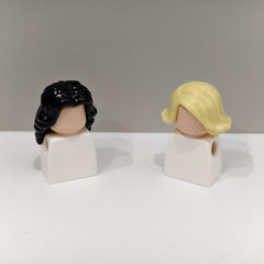 8pcs Assorted Character Hair Building Blocks Multicolor Fun DIY Building Blocks