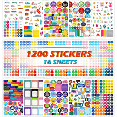 Planner Sticker Pack 1200PCS Month DIY Set
