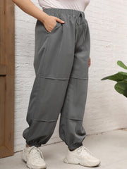  Women's Elastic Loose Fit Cargo Pants