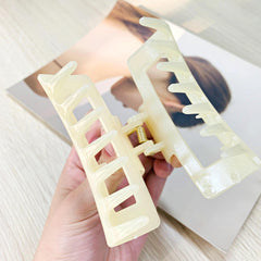 Acrylic Hair Claw Solid Jaw Claw Ponytail Holder Hair Accessories
