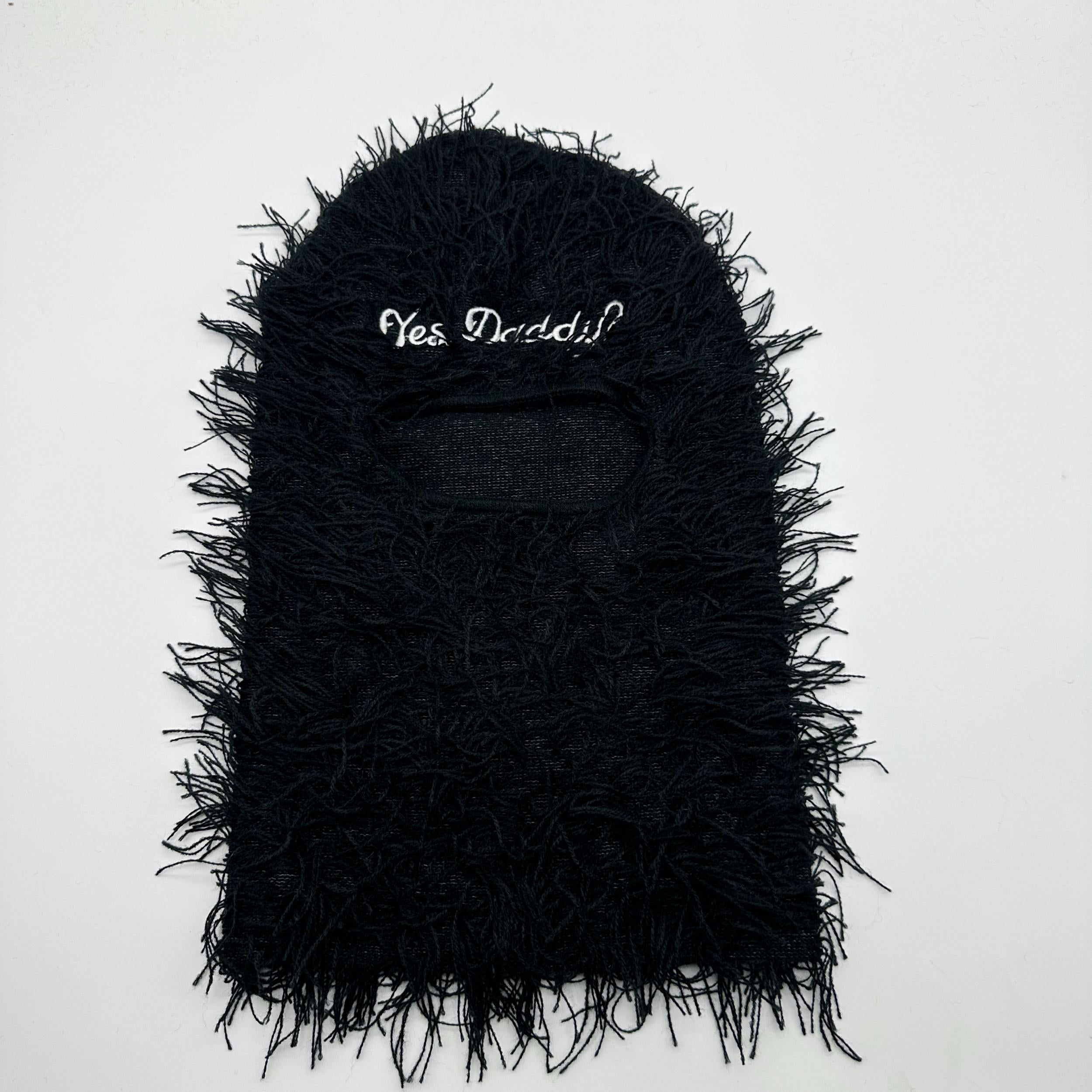 Distressed Knitted Ski Mask with Windproof Advantage