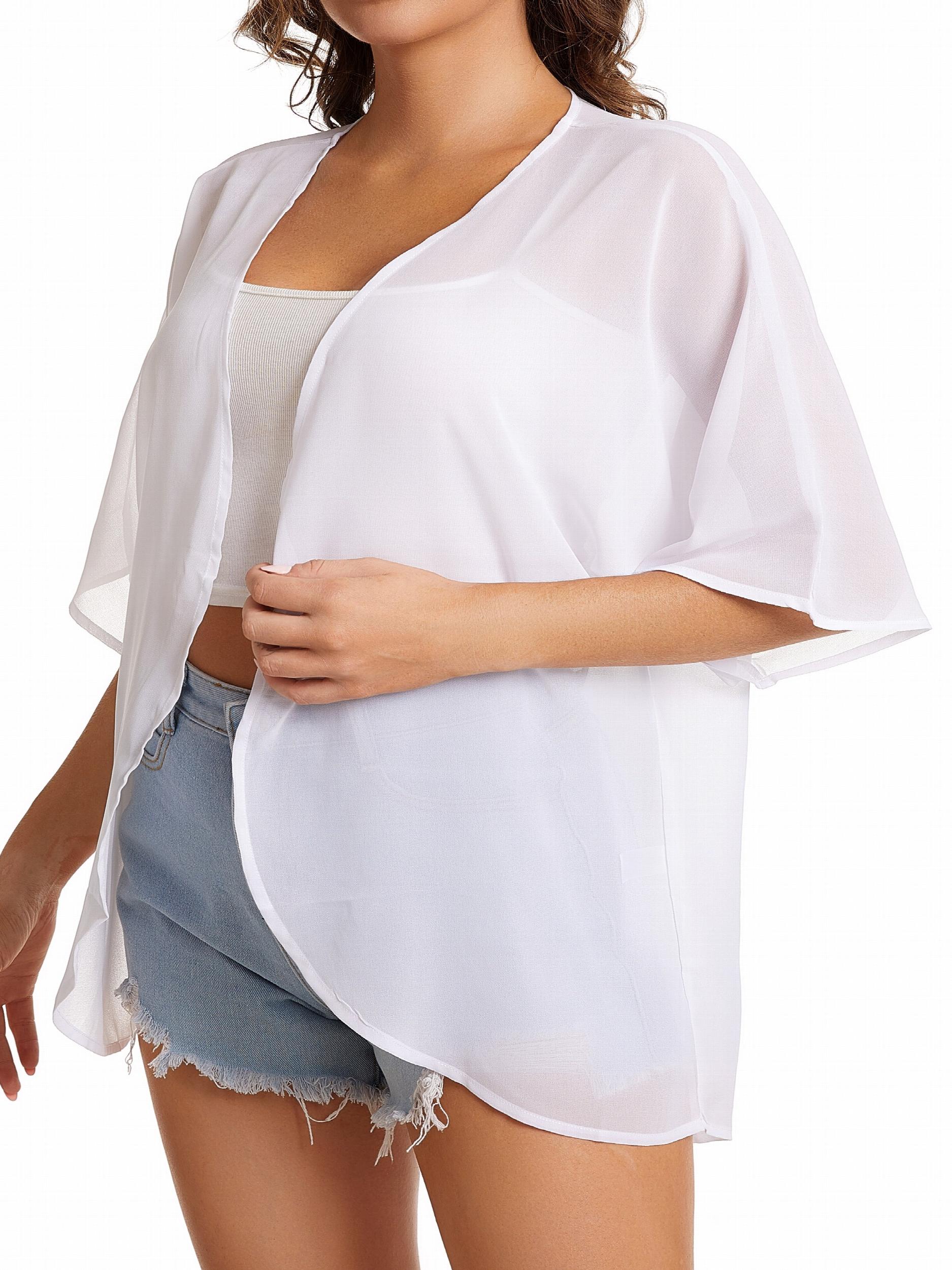 Women's Plus Size V Neck Cover Up Cardigan