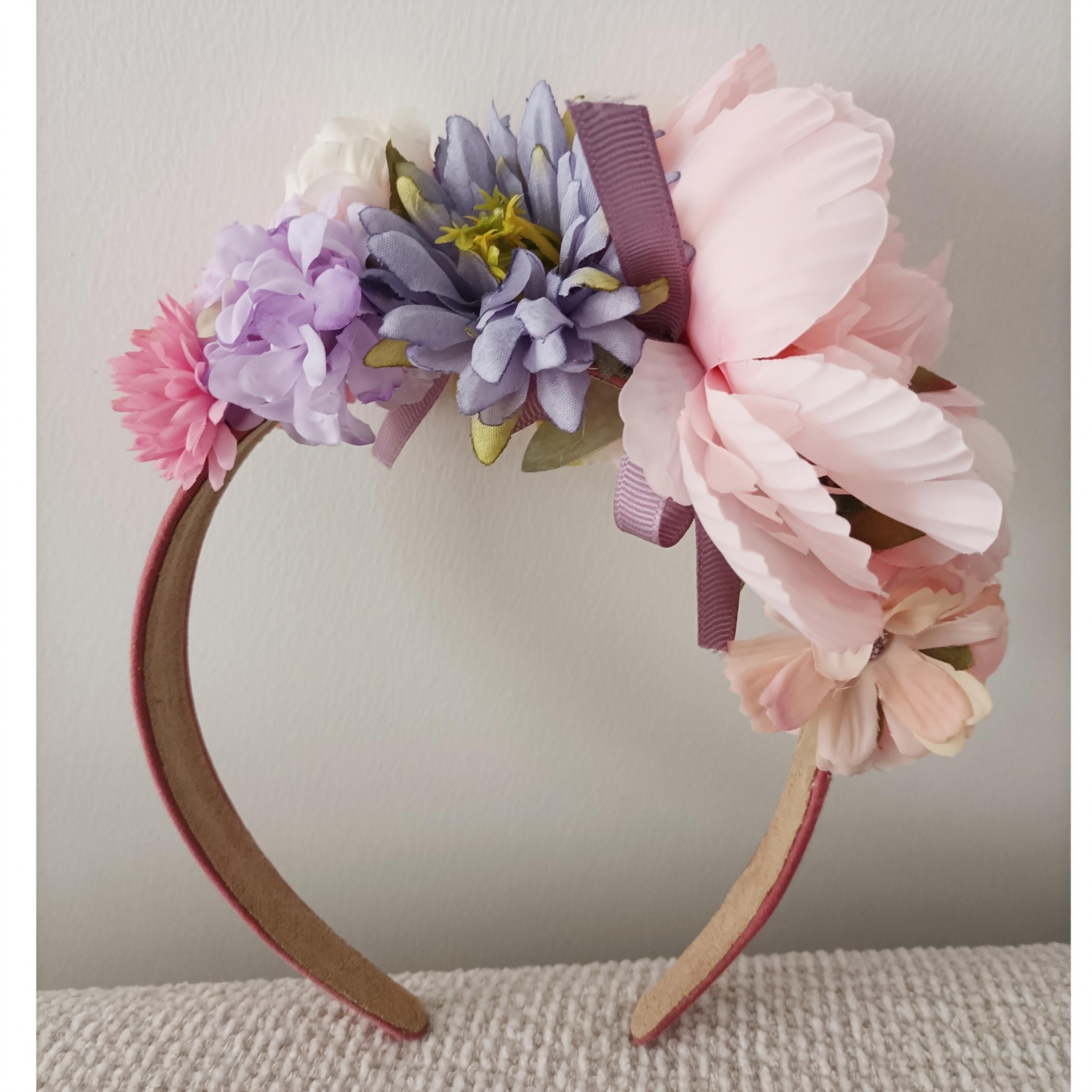 Floral Bridal Headband for Weddings Bridesmaids