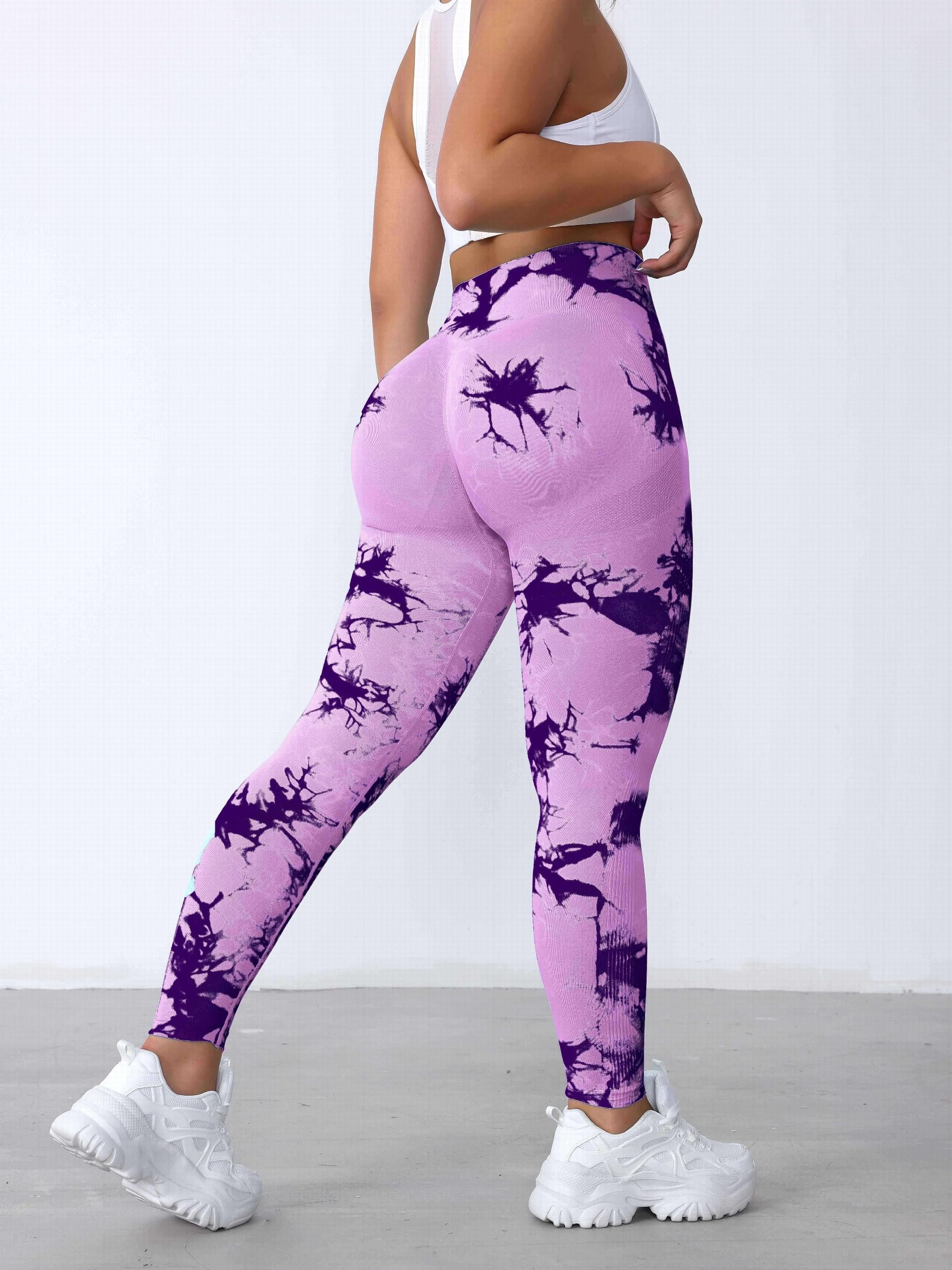High Waist Tie Dye Yoga Leggings for Women