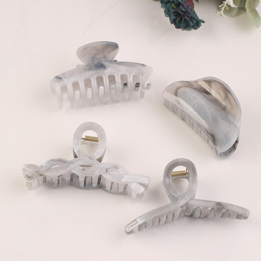 Chinese Style Prints Hair Claw Ponytail Holder Hair Accessories For Women