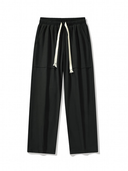 Men's Loose Drawstring Pants with Pockets for Spring and Summer
