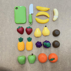 Fruit Slicing Toys Apples Strawberries Pineapples Oranges Accessories