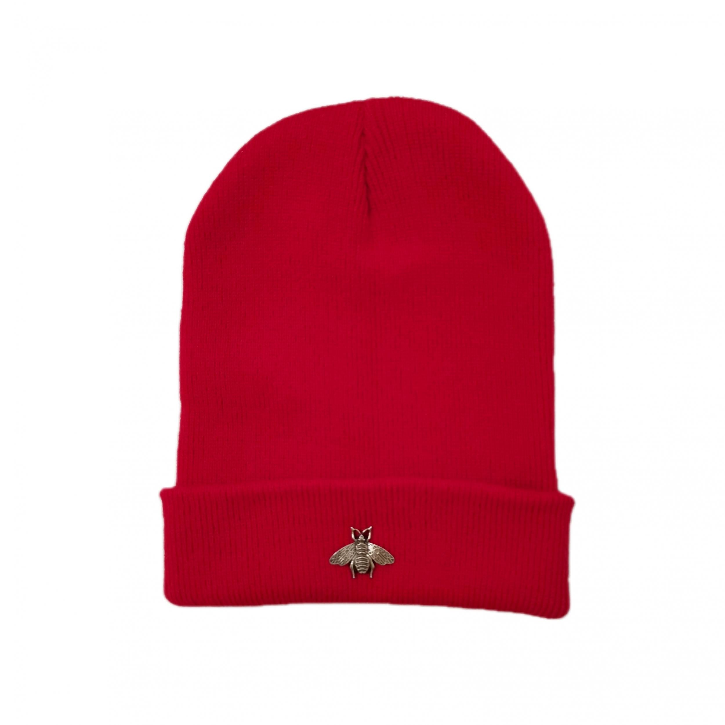 Bee Embroidery Couple Beanie Unisex Knit Hat Hip Hop Skull Hats