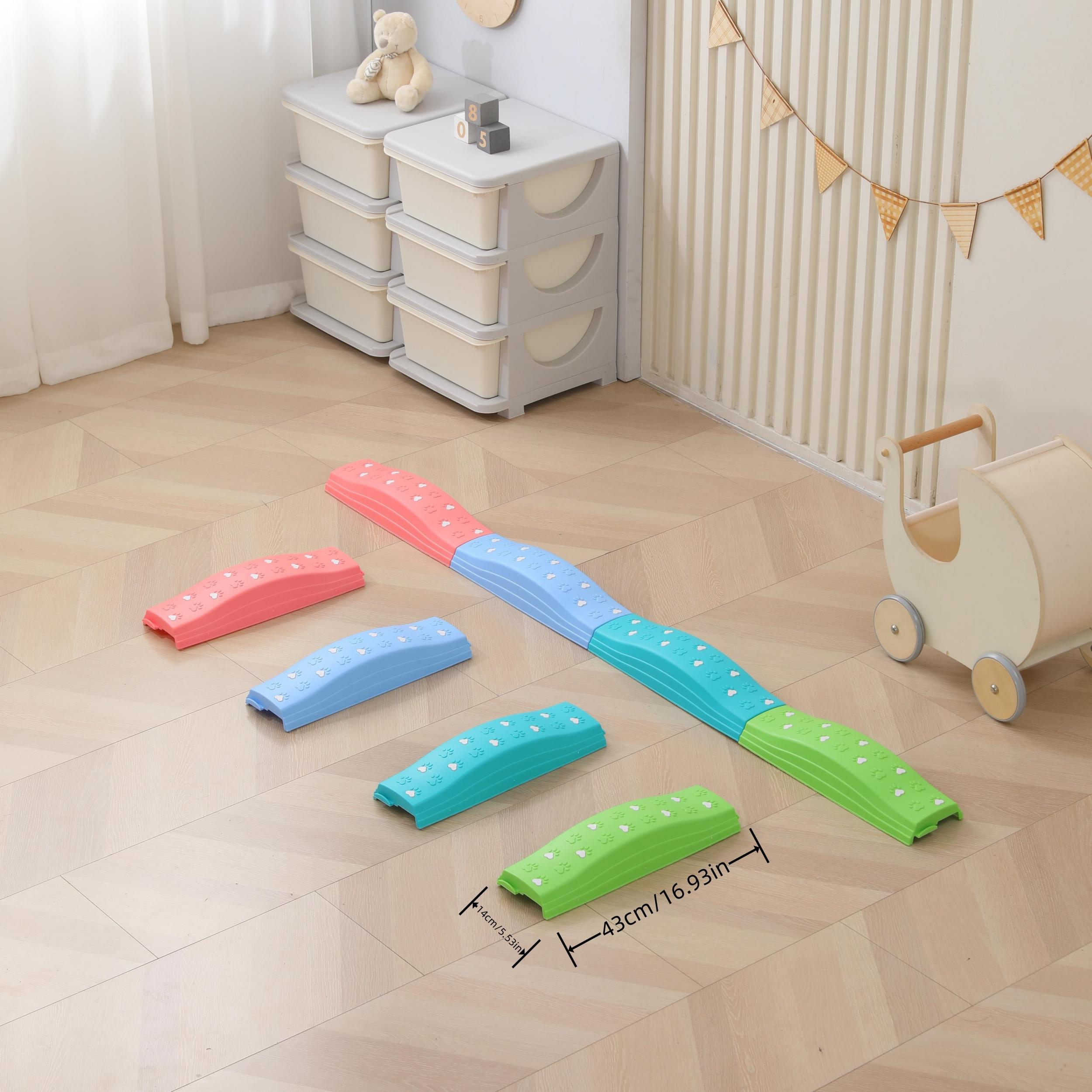 4pcs Colorful Balance Beam Set - Improve Balance Strength and Coordination
