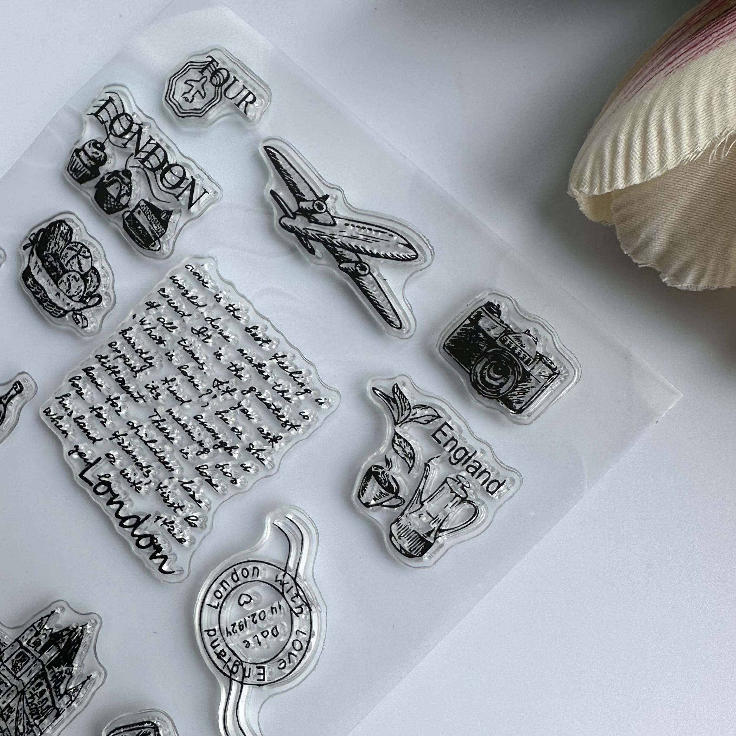 Transparent Cartoon Stamp Hand Account Stamp for Card Making