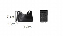 PU Leather Women Shoulder Bag Large Capacity Wide Strap Female Crossbody Bag