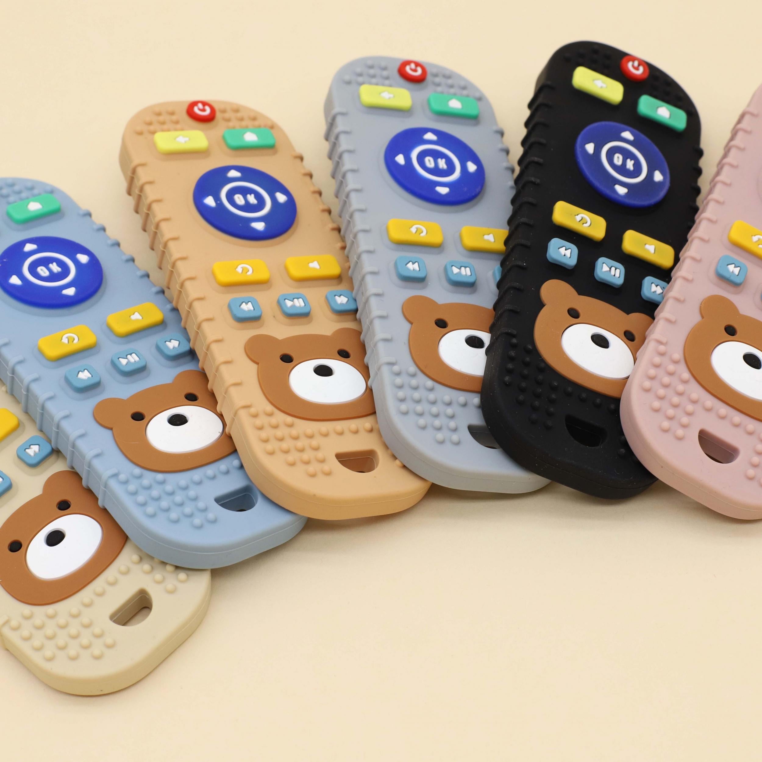 Silicone Baby Toy Simulation Remote Control Teether Food