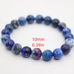 High Pure Natural Lapis Lazuli Bracelet 4mm 6mm 8mm 10mm DIY Beads