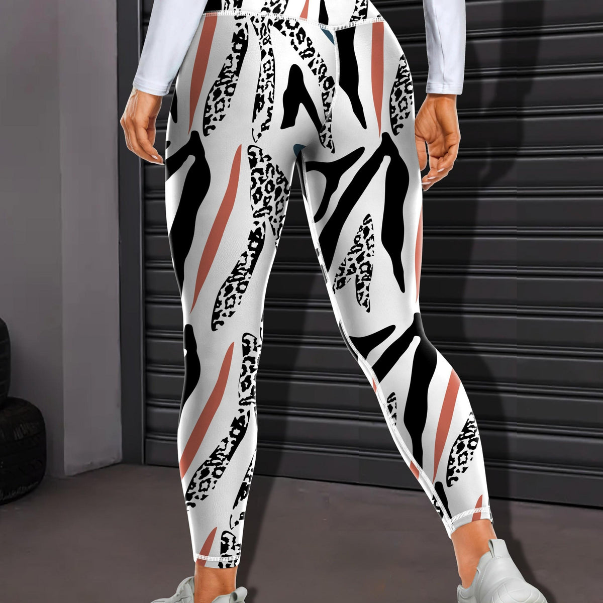 Leopard Print High Waist Yoga Workout Leggings