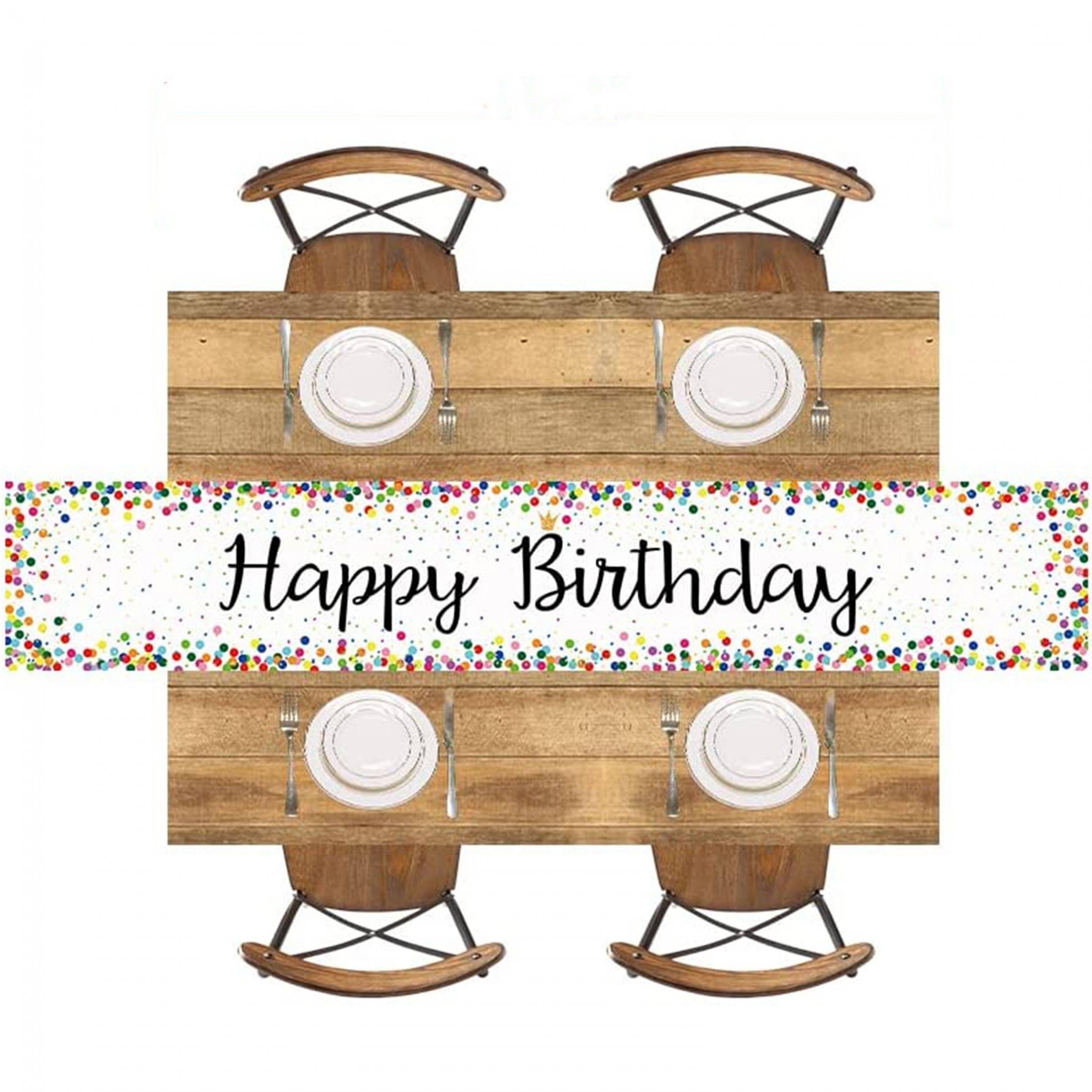 Happy Birthday Table Runner 33x182 cm
