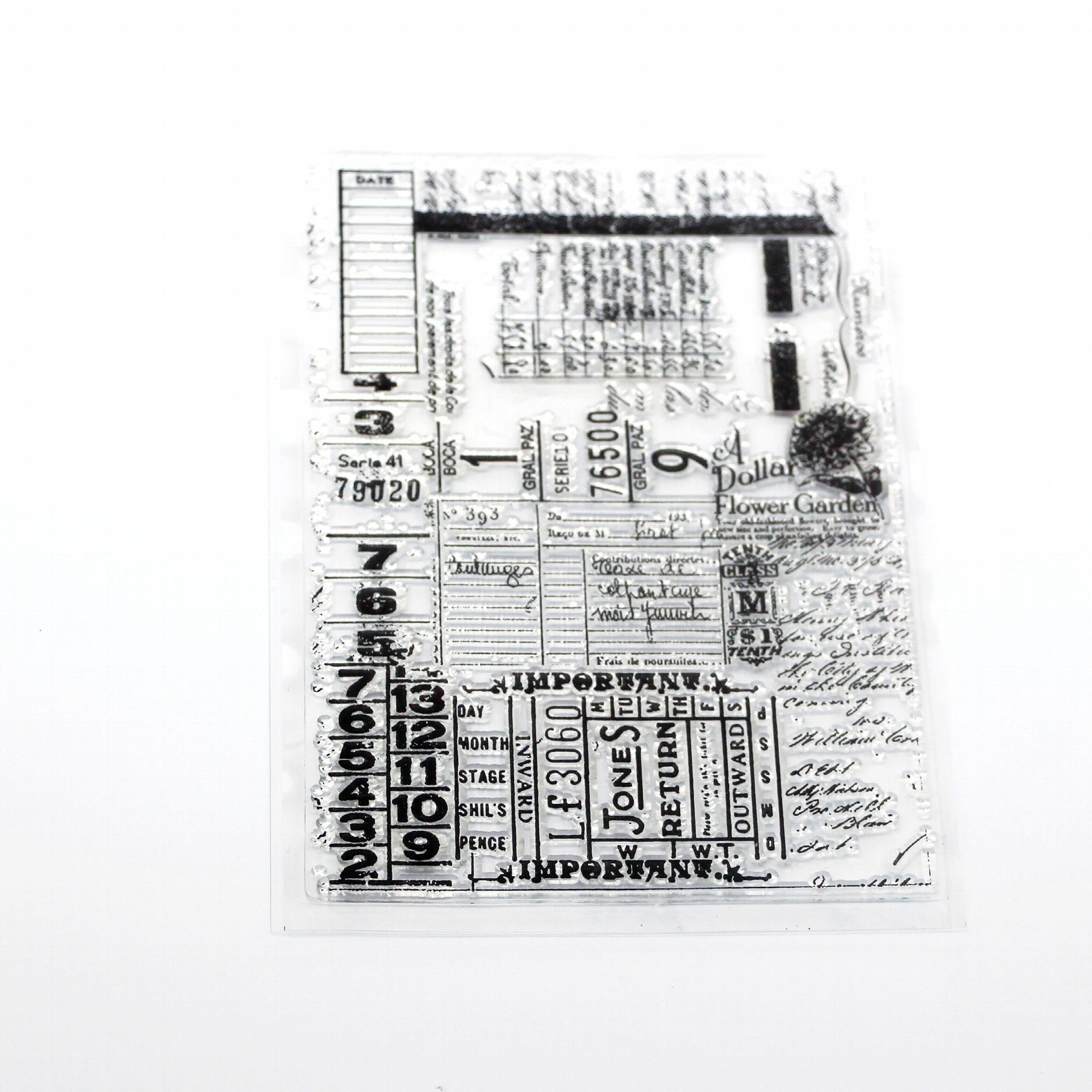 Alphabet Number DIY Silicone Transparent Stamp