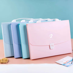 10pcs A4 Layer Organ Bag 13 Layer Portable School Bag