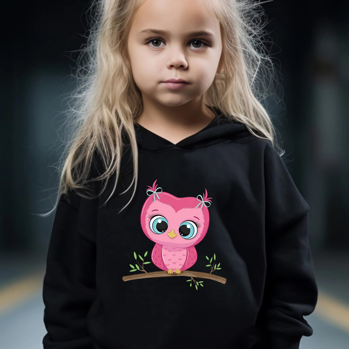 2pcs Girls Owl Outfits Spring Fall Sports Activities