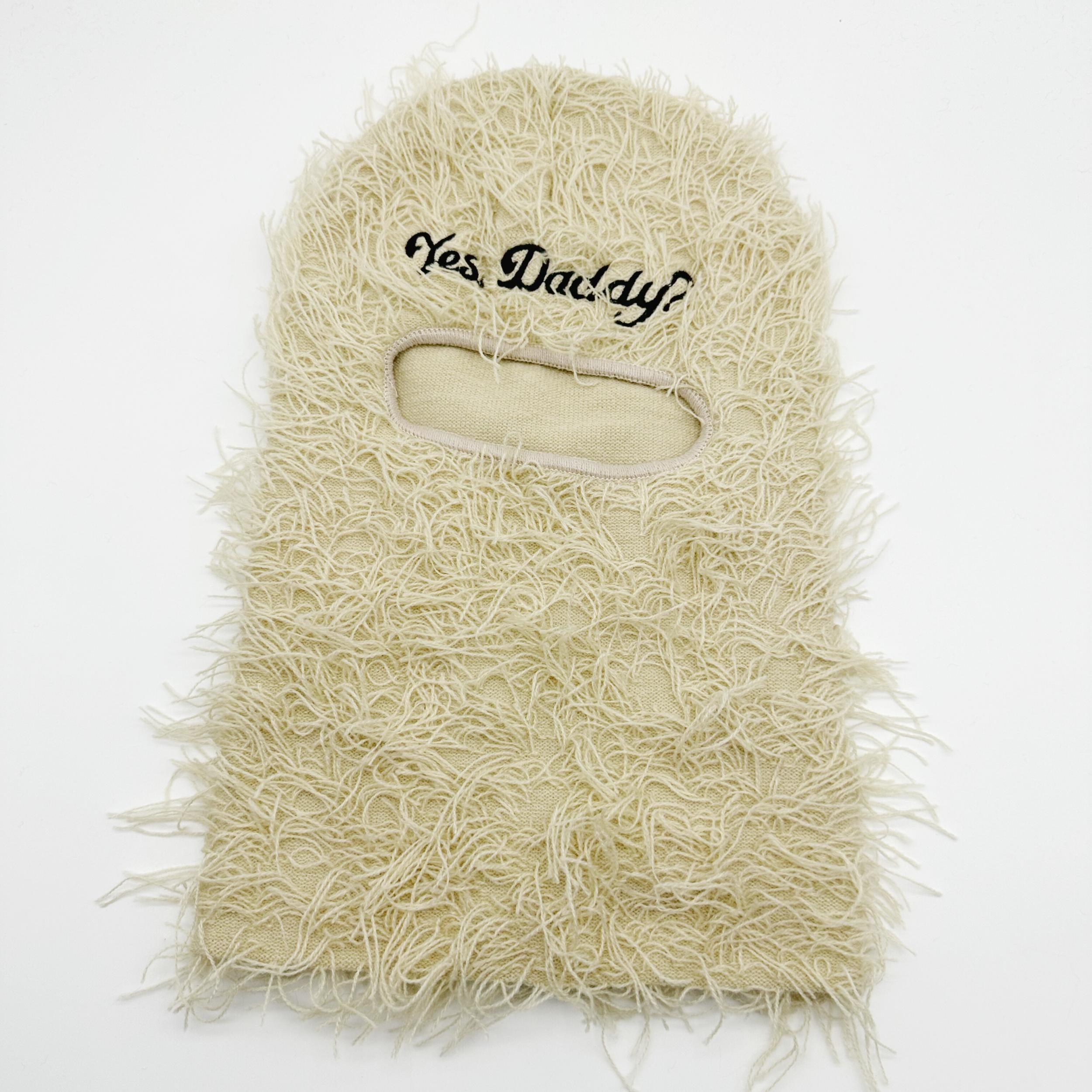 Distressed Knitted Ski Mask with Windproof Advantage