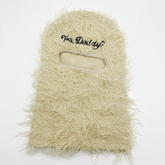 Distressed Knitted Ski Mask with Windproof Advantage