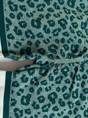 Leopard Print Striped Yoga Pants High Stretch Leggings
