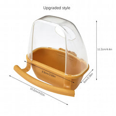 Hanging Bird Feeder & Water Bowl for Parrots - Durable Pet Cage Food Container