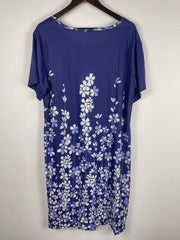  Floral Print Short Sleeve Casual Dress