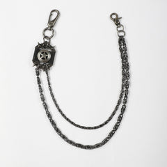 Men's Retro Pentagram Waist Chain Metal Punk Rock Double Chain Ring Pants Chain