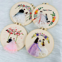 3D Embroidery Kit With Wedding Ceremony Pattern DIY Cross Stitch Set