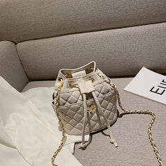 Retro Bucket Bag Chain Embroidered Shoulder Bag