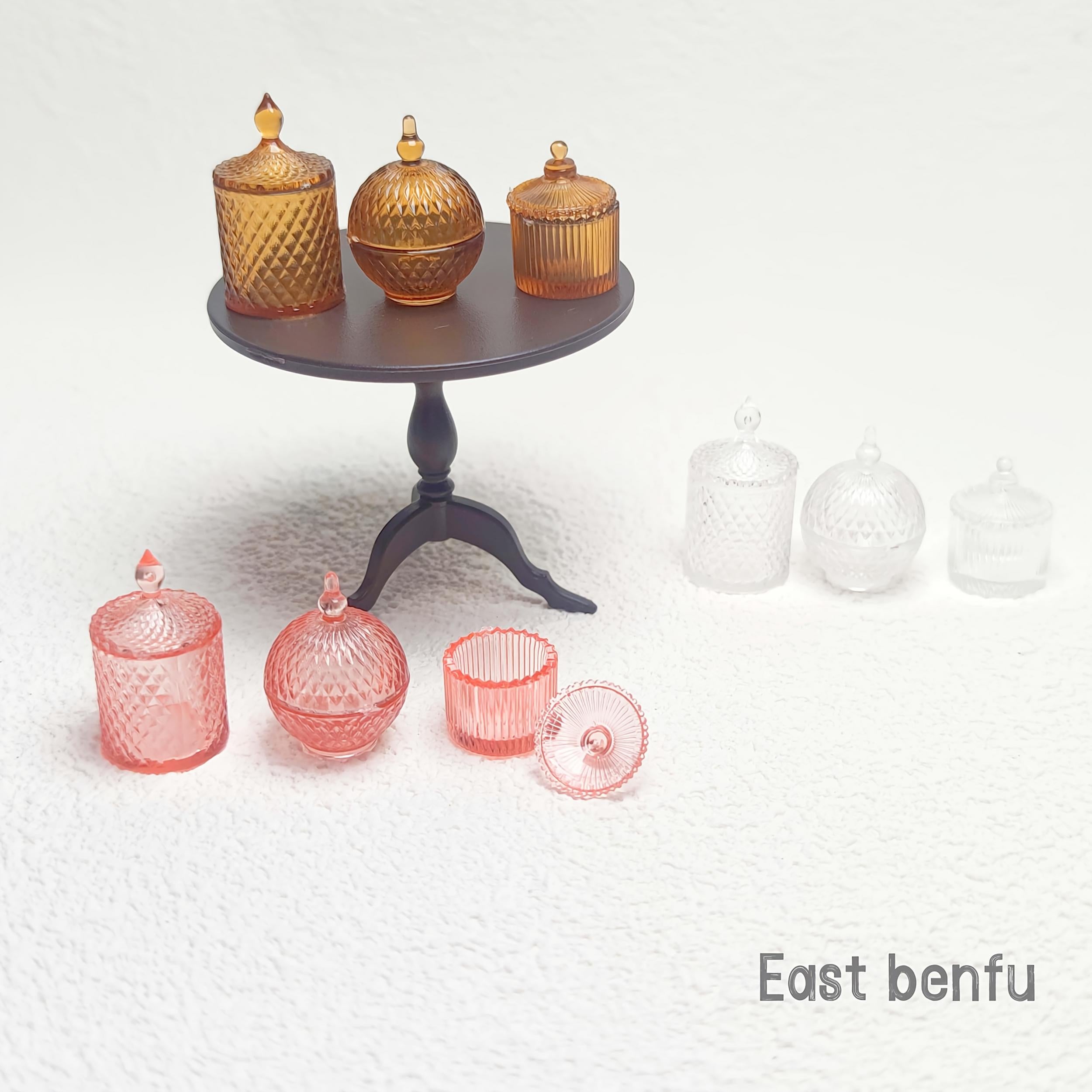 Mini Candy Jars Decorative Dollhouse Set