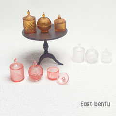 Mini Candy Jars Decorative Dollhouse Set