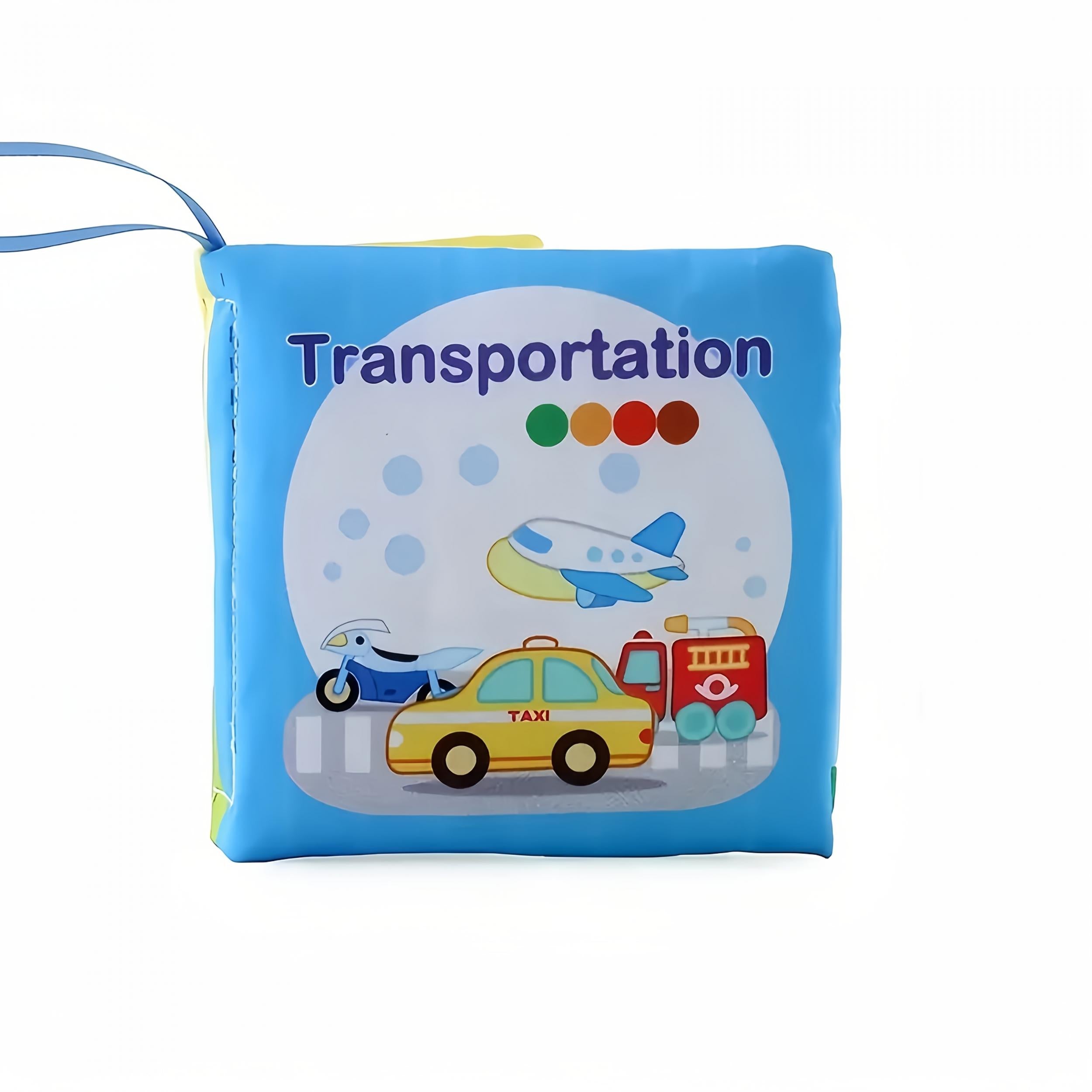 Fabric Book Set for 0-36 Months, Animal Vehicle Fruit & Vegetable Themes