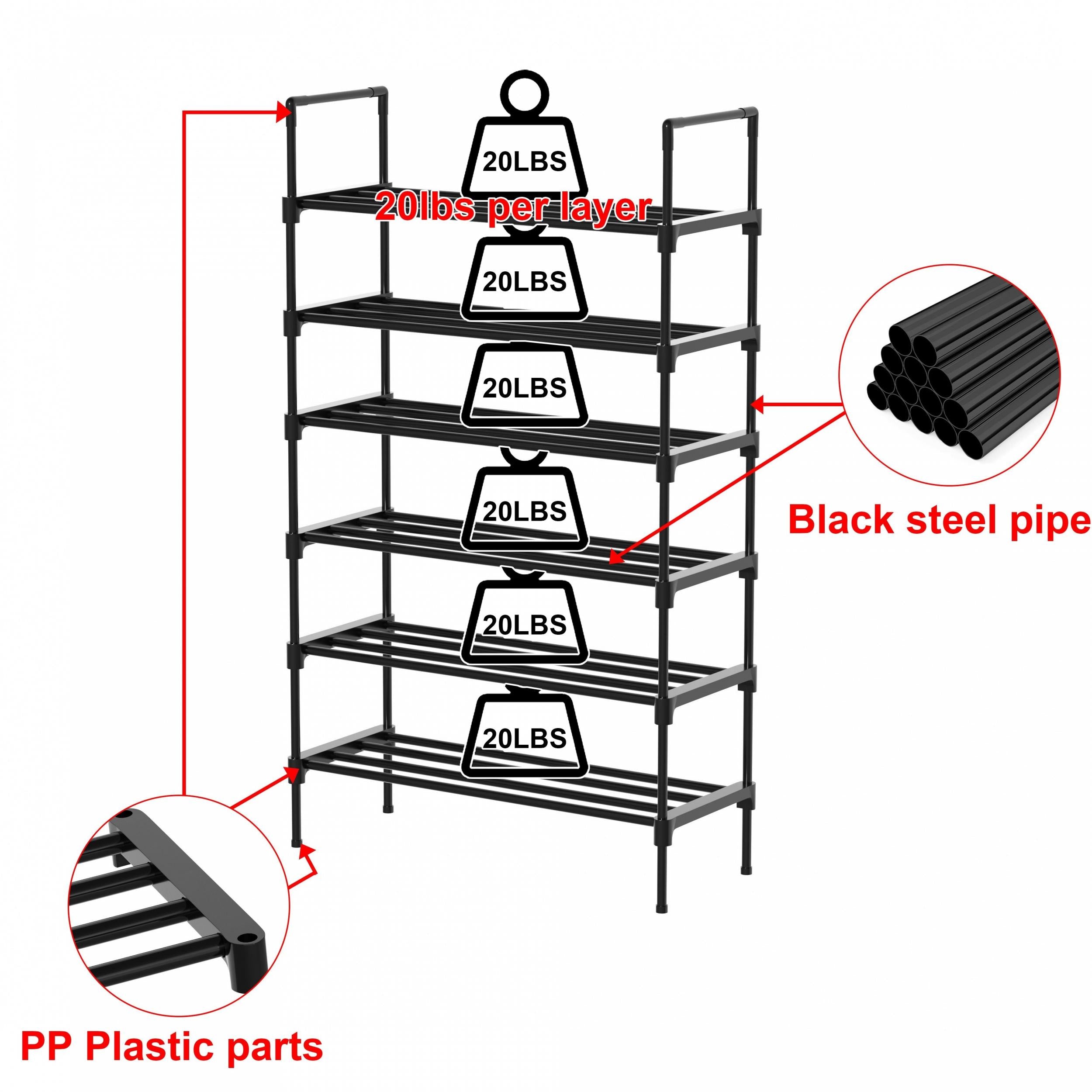 1pc Layer Shoe Rack Shoe Storage Stand Household Shoe Storage And Organization