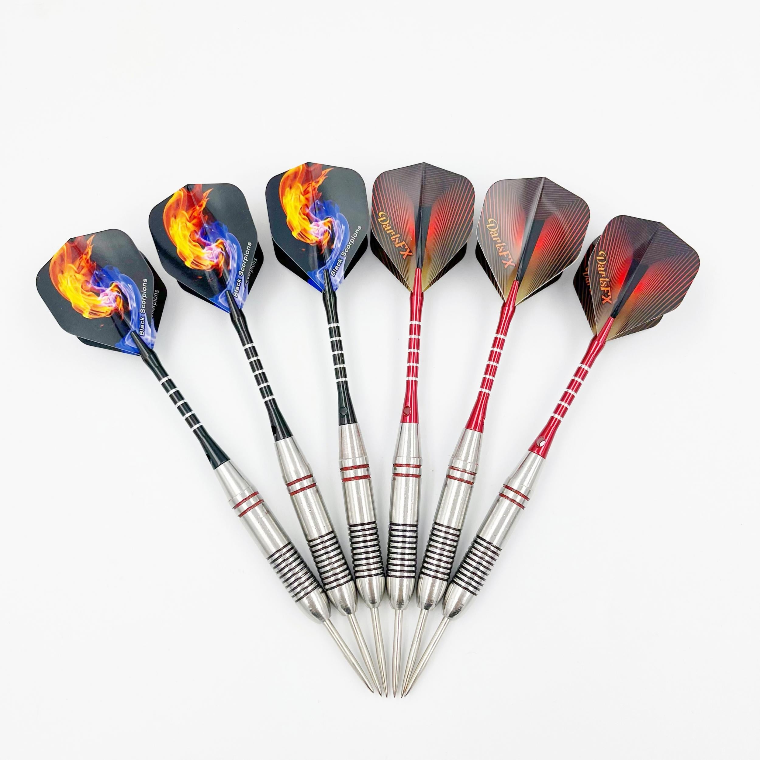 3pcs 24g Stainless Steel Tip Darts for Indoor & Outdoor Games