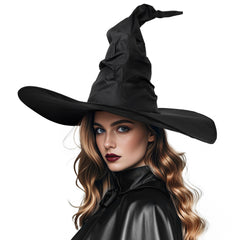 Halloween Witch Hat Glass Wizard Hat Adult Size Women's Costume Party
