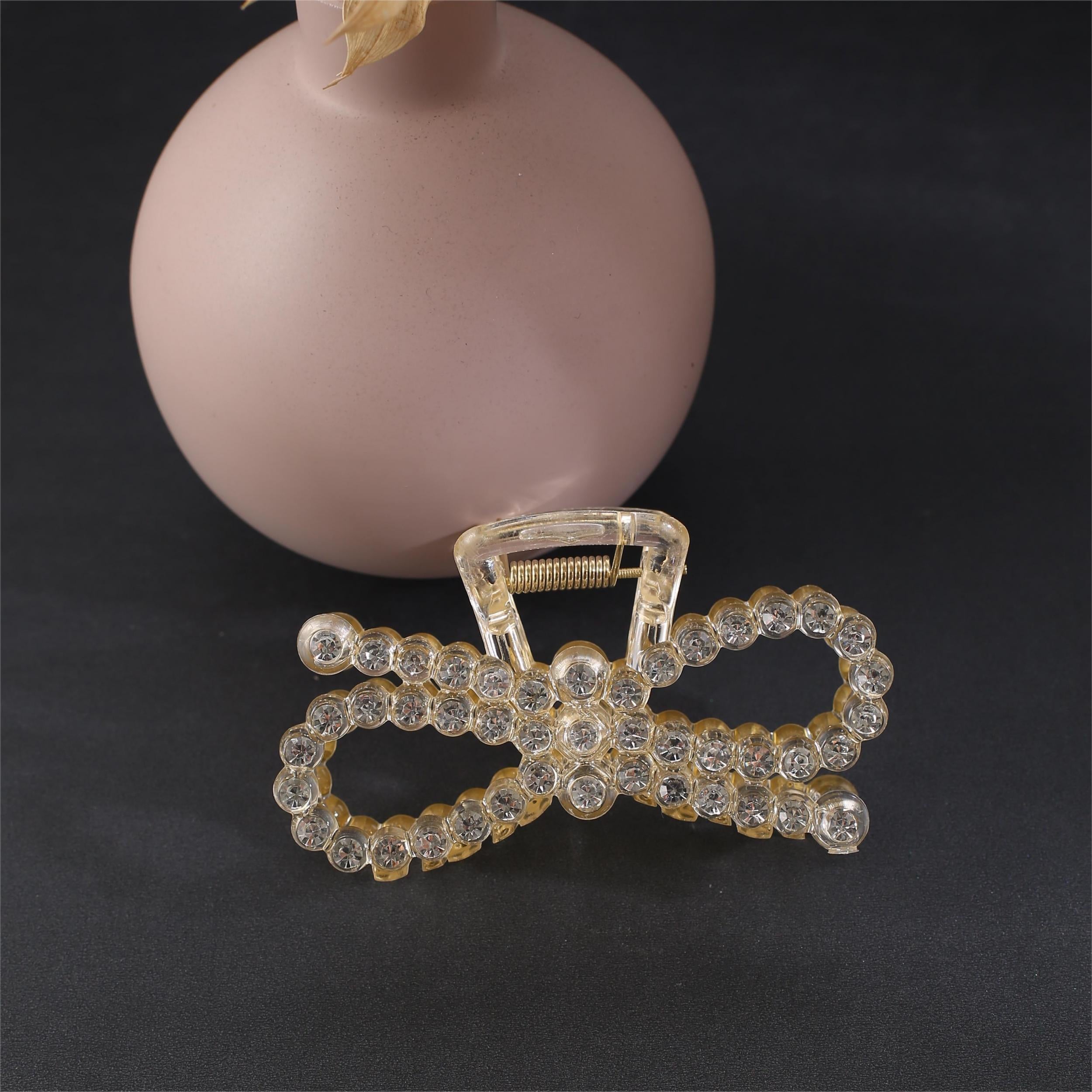 Bowknot Leaves Hair Clip Rhinestone Headdress