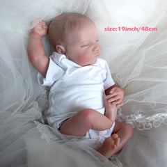 Realistic Reborn Doll with 3D Painted Skin and Cloth Body